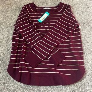 Stitch Fix - Pink Clover Valencia Curved Hem Pullover